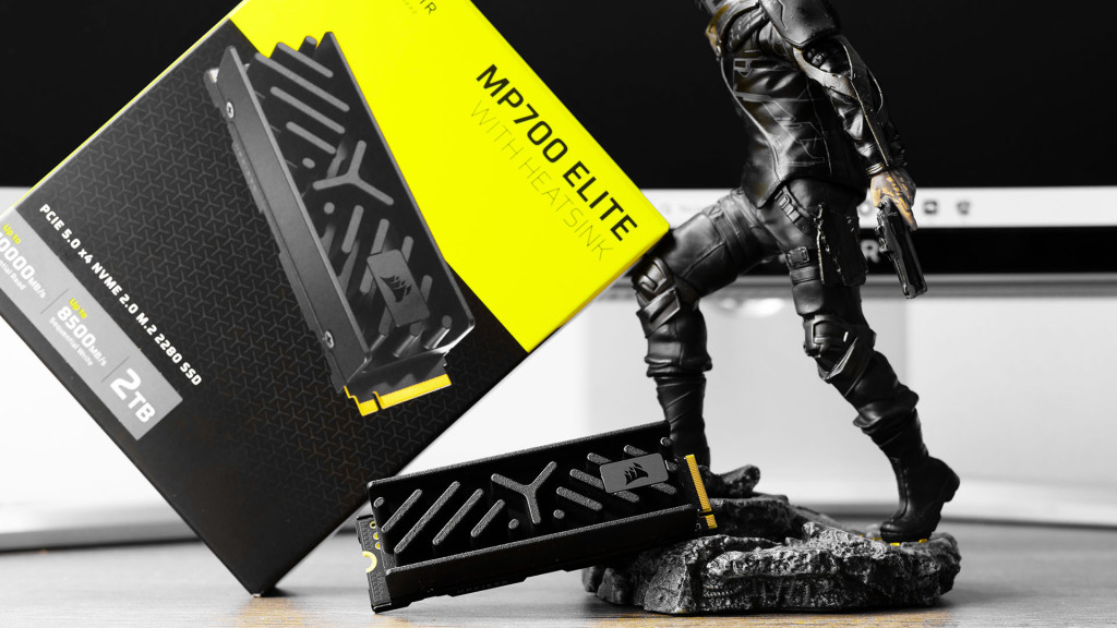 test corsair mp700 elite 2 to heatsink show