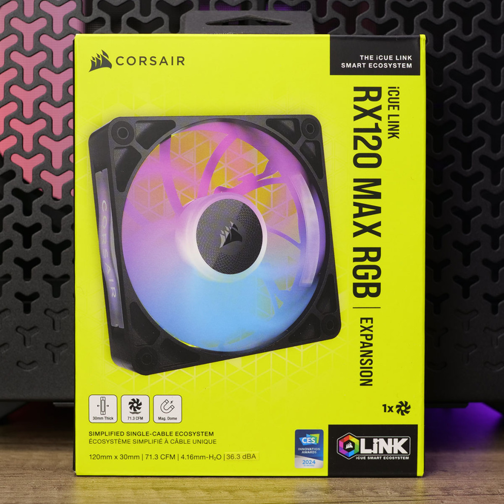 ventilateur 30mm corsair rx120 rgb max