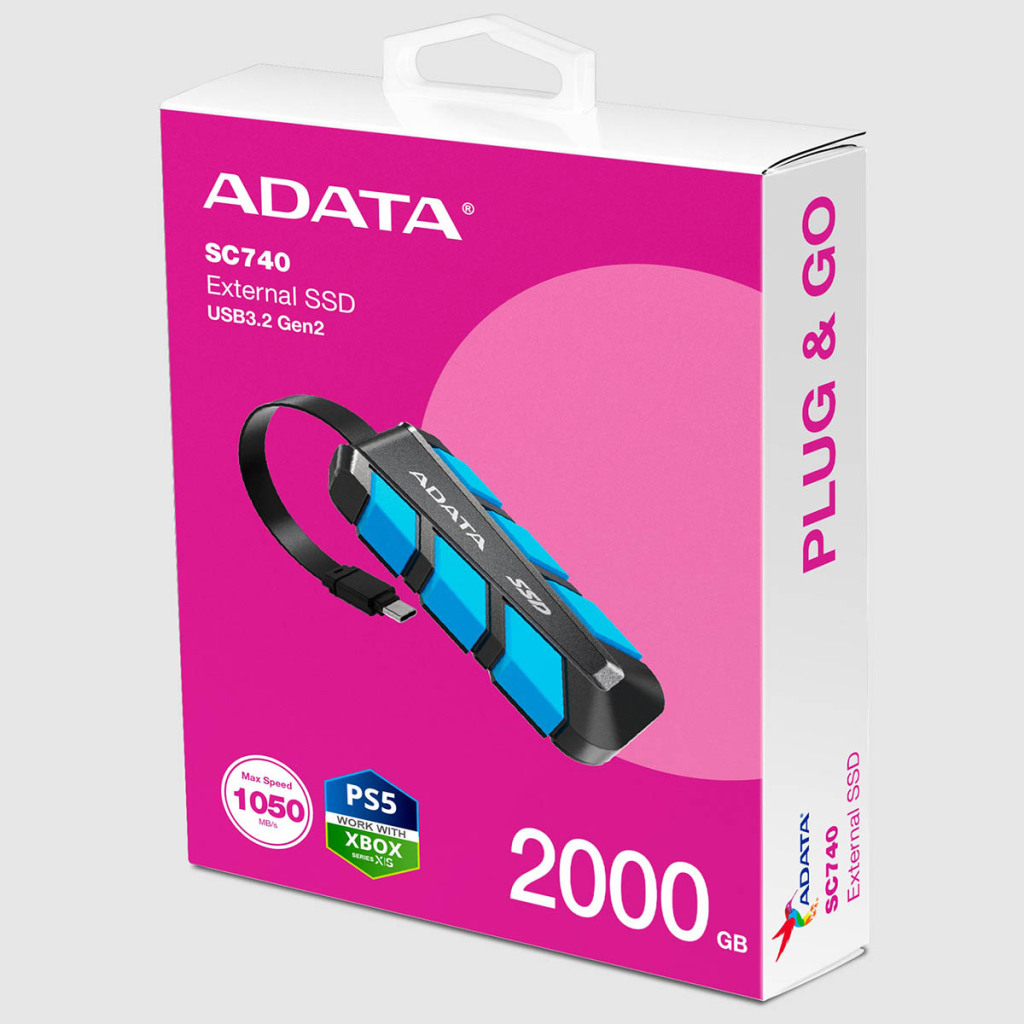 ADATA lance un SSD externe avec câble USB-C intégré 5 ADATA SSD externe boite