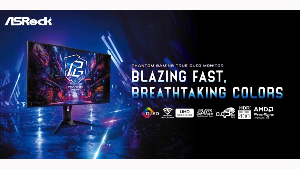 ASRock dévoile 3 moniteurs OLED de la série Phantom Gaming 2 ASRock Phantom Gaming OLED 1