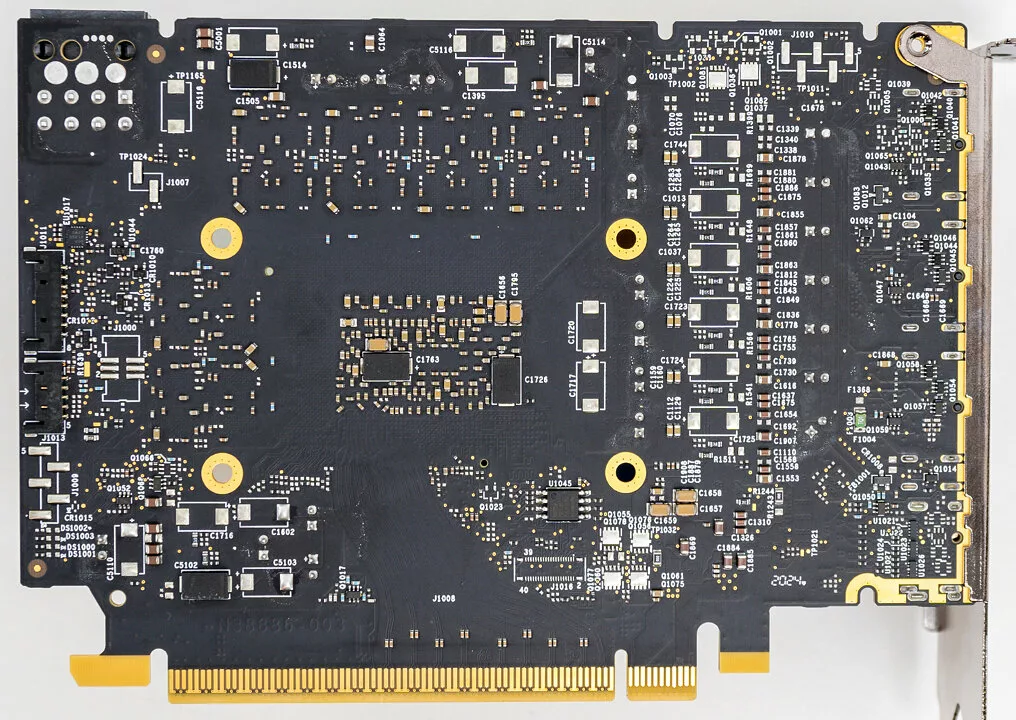 Intel b580 PCB back