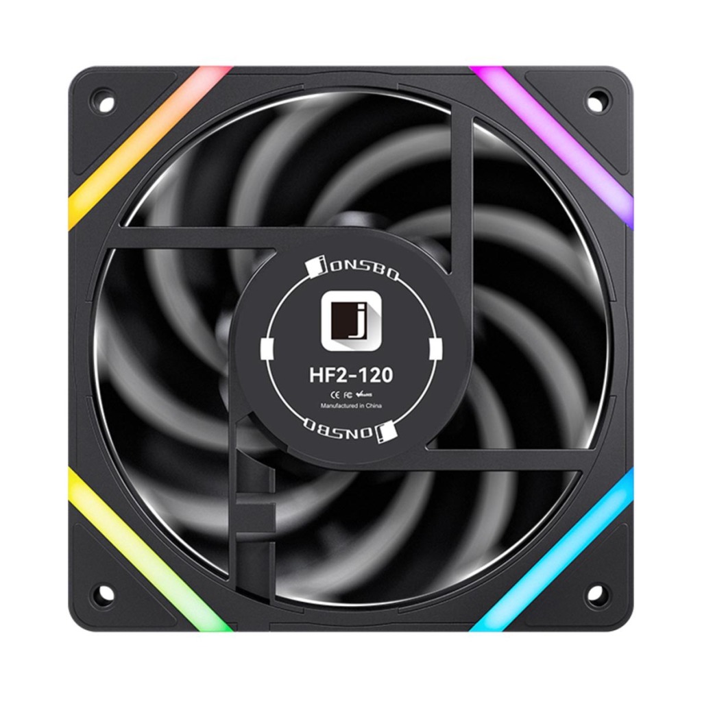 JONSBO HF2-120 : des ventilateurs ARGB disponibles en reverse 5 JONSBO HF2 120 noir dos