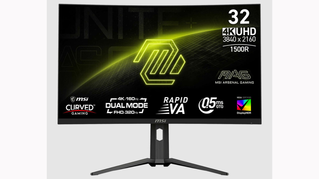 MSI MAG 321CUPDF : premier moniteur 4K incurvé bimode au monde 3 MSI MAG 321CUPDF face