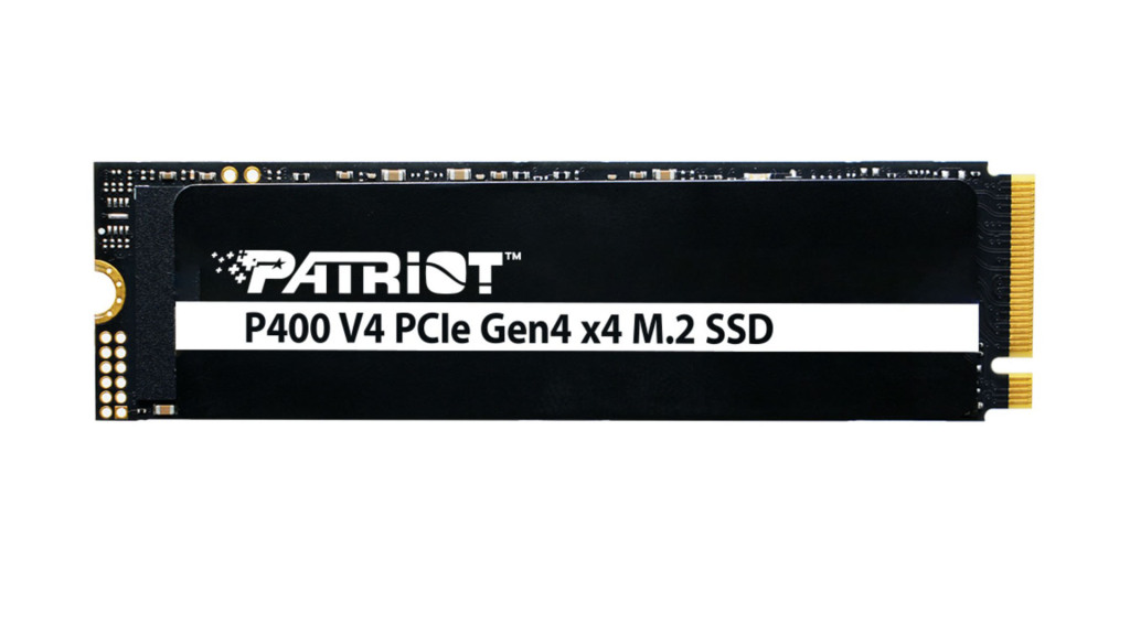 Patriot lance le SSD M.2 P400 V4 PCIe Gen 4 2 PAtriot P400 V4 face