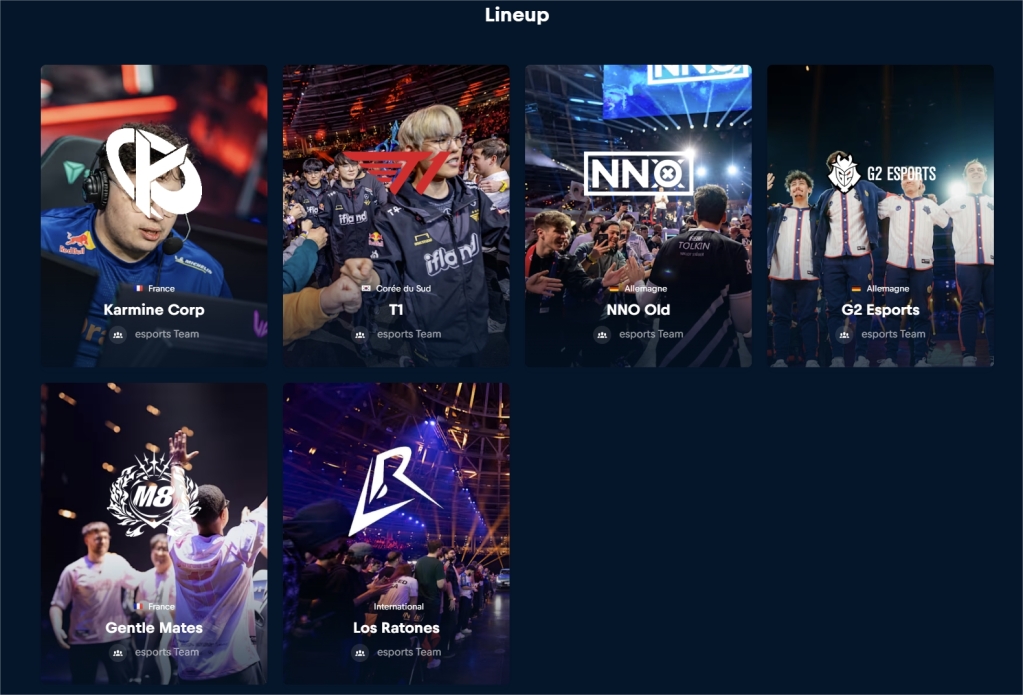 Red Bull League of Its Own : MSI Propulse l'E-sport à Paris 3 Red Bull League of Its Own Paris Équipes