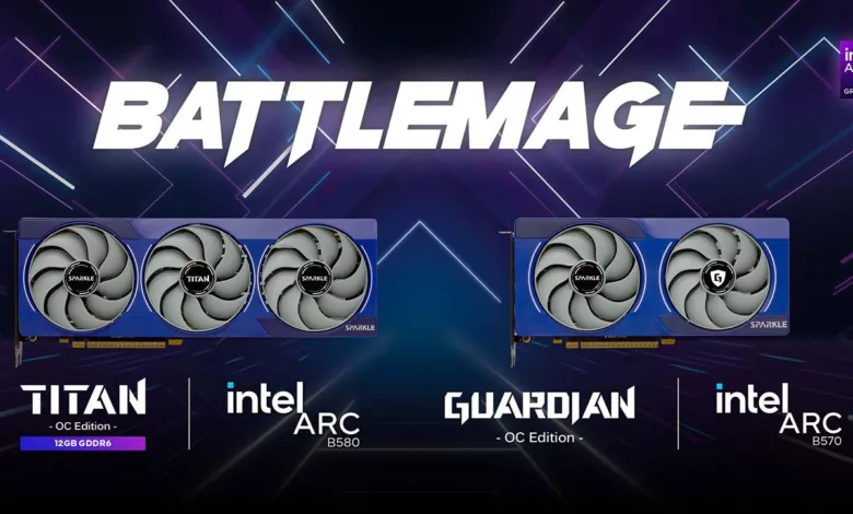 SPARKLE Arc B580 TITAN et B570 GUARDIAN : Puissance et Innovation 1 SPARKLE Arc B580 TITAN et Arc B570 GUARDIAN