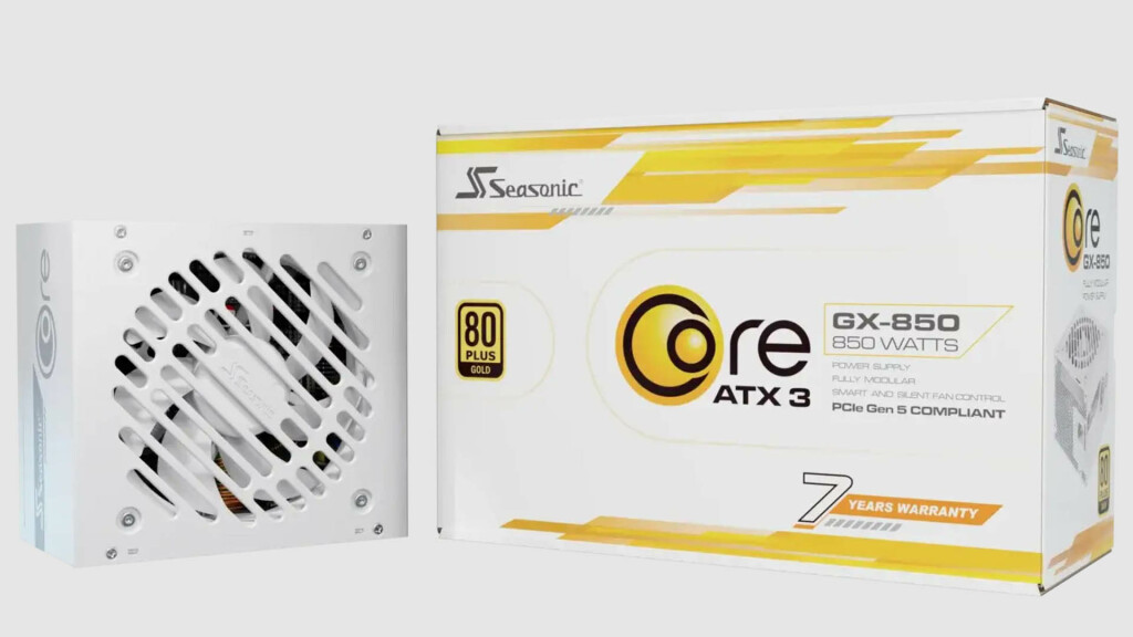 Seasonic CORE GX ATX 3 : des alimentations à jour avec ATX 3.1 et PCIe Gen 5.1 5 Seasonic CORE GX ATX 3 blanche boite