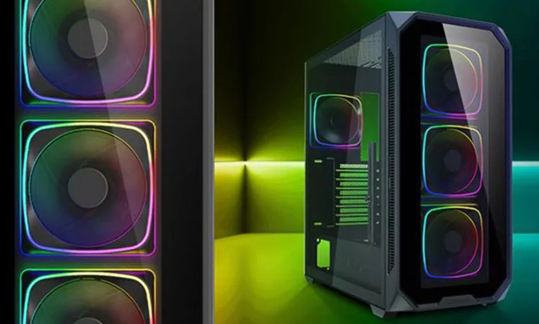 Sharkoon présente le boîtier AK5 RGB et les ventilateurs SHARK Lights RGB 1 Sharkoon AK5 RGB Couv