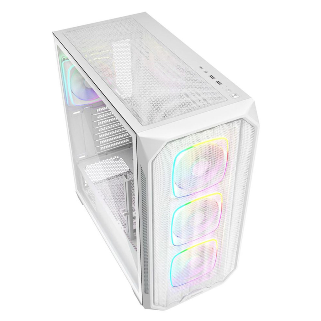 Sharkoon présente le boîtier AK5 RGB et les ventilateurs SHARK Lights RGB 3 Sharkoon AK5 RGB blanc maille