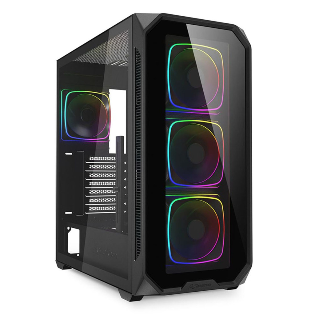 Sharkoon présente le boîtier AK5 RGB et les ventilateurs SHARK Lights RGB 2 Sharkoon AK5 RGB verre