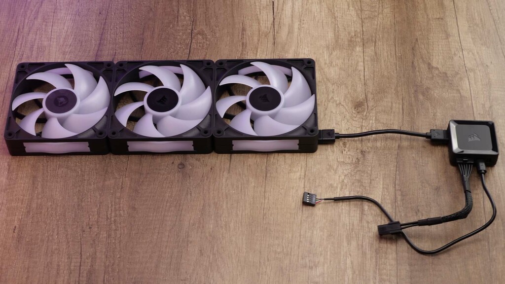 corsair icue link rx120 rgb max mount