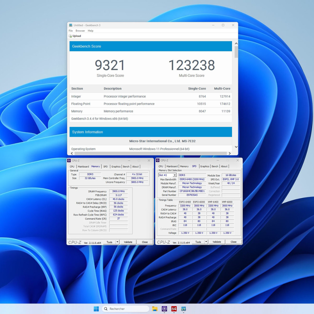 crucail pro 6400 oc 7800 cl40 gb3