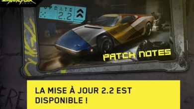 mise à jour patch 2.2 Cyberpunk 2077