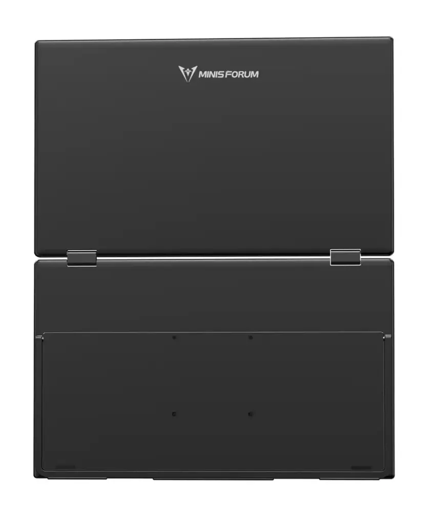 Un moniteur dual screen avec le Minisforum MDSA156 3 moniteur minisforum mdsa156 back