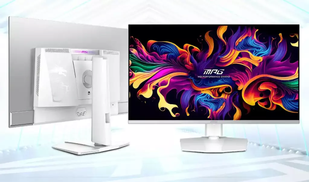 MSI MPG 321URXW QD-OLED, un moniteur gaming tout blanc 2 moniteur msi mpg 321urxw qd oled 1