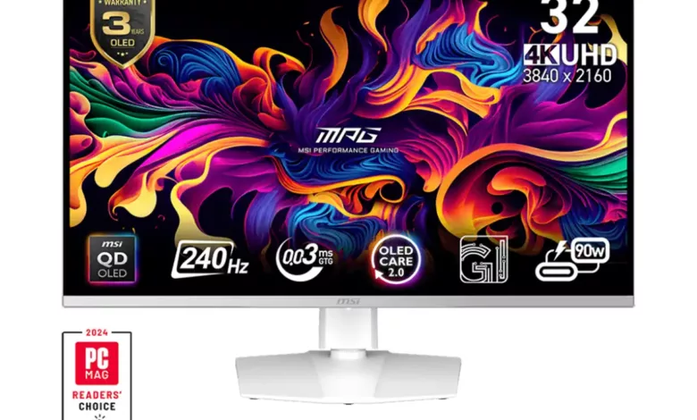 MSI MPG 321URXW QD-OLED, un moniteur gaming tout blanc 1 moniteur msi mpg 321urxw qd oled