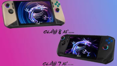 MSI dévoile les consoles portables gaming Claw 8 AI+ et Claw 7 AI+, équipées des puissants processeurs Intel Lunar Lake. 40 msi claw 8 ai plus et msi claw 7 ai plus