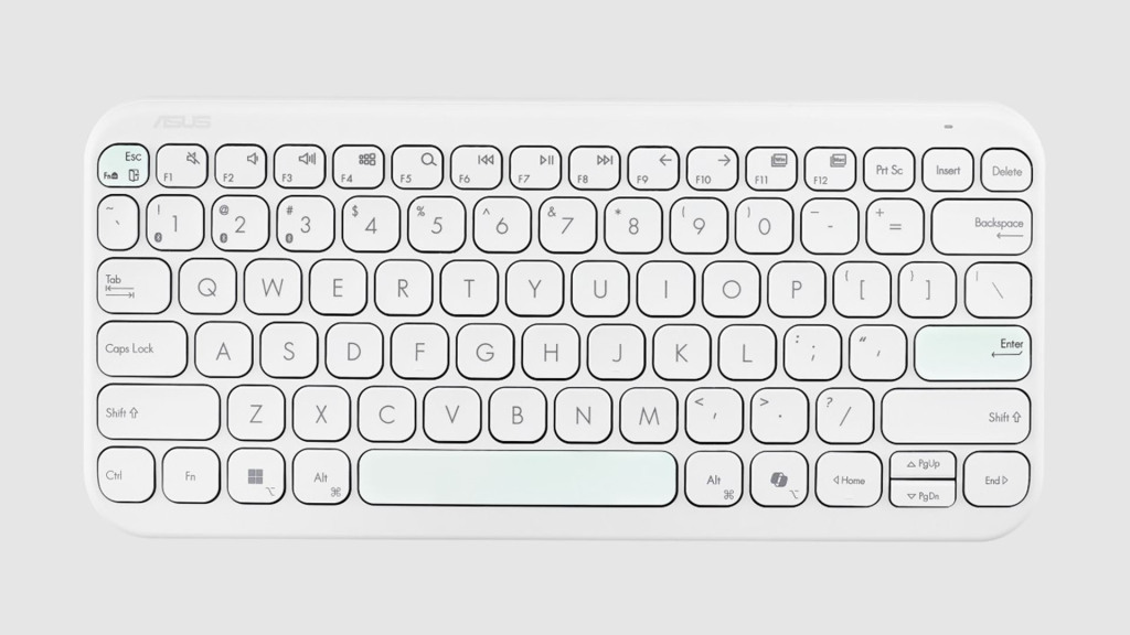 ASUS annonce le nouveau clavier Marshmallow KW100 avec une touche Copilot et deux nouvelles couleurs : So Sweet ! 3 ASUS Marshmallow KW100 blanc