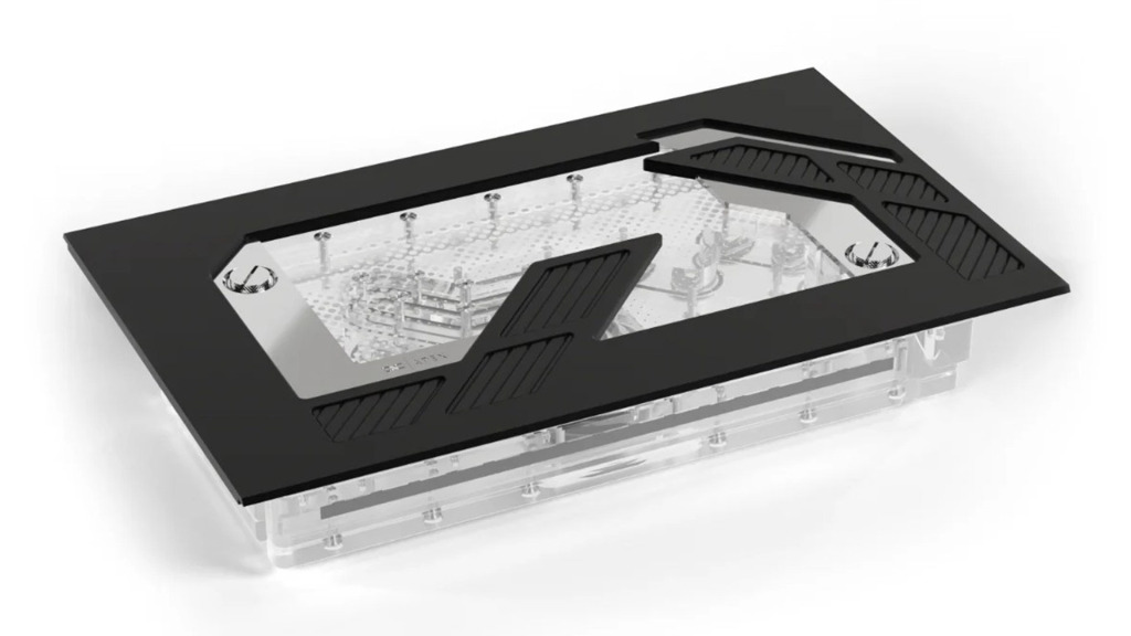Alphacool présente l'Apex Distro Plate pour le boîtier Dark Base Pro 901 2 Alphacool Apex Distro Plate noir