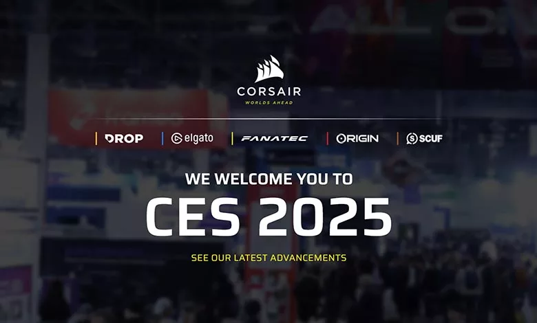 CORSAIR au CES 2025 : du boîtier, de l'alimentation, de la RAM.... 1 CORSAIR CES 2025 Couv