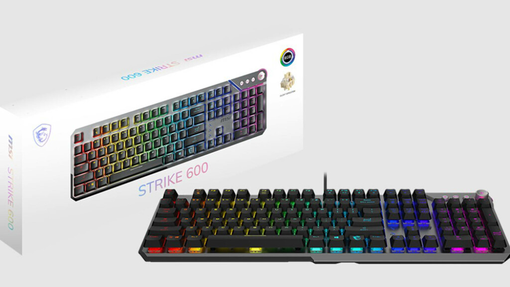 MSI dévoile le STRIKE 600 : le clavier mécanique silencieux ultime pour les joueurs et les professionnels 6 Clavier mécanique MSI STRIKE 600 boite