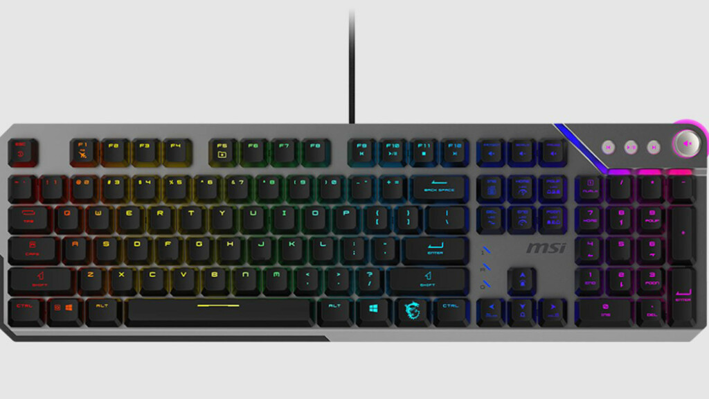 MSI dévoile le STRIKE 600 : le clavier mécanique silencieux ultime pour les joueurs et les professionnels 2 Clavier mécanique MSI STRIKE 600 face