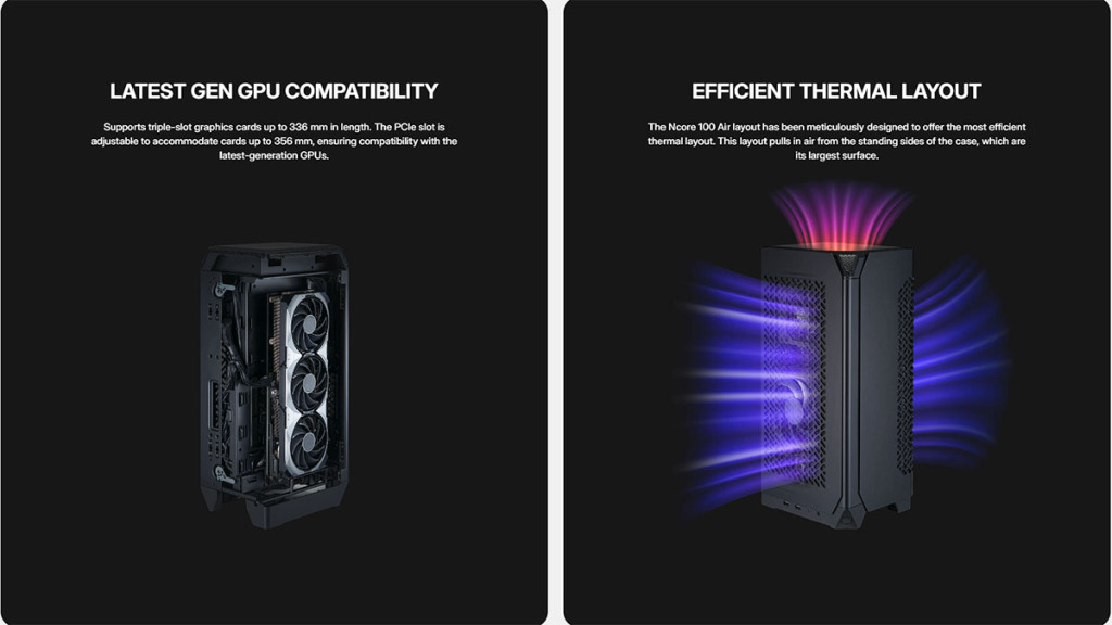 Cooler Master Ncore 100 Air : Une Alternative Flexible au Ncore 100 Max 5 Cooler Master ncore 100 air flow