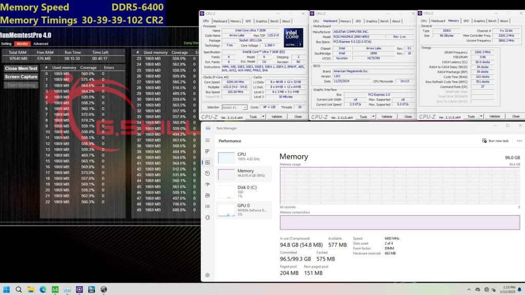 G.SKILL annonce la spécification du kit de mémoire DDR5-6400 CL30 96 Go (2x48 Go) à faible latence et grande capacité 3 DDR5 6400 CL30 Intel