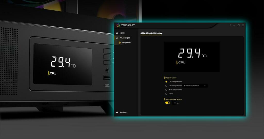 Boîtier GAMDIAS ATLAS P2 CG : un design unique pour les gamers exigeants 4 GAMDIAS ATLAS P2 CG CASE 04