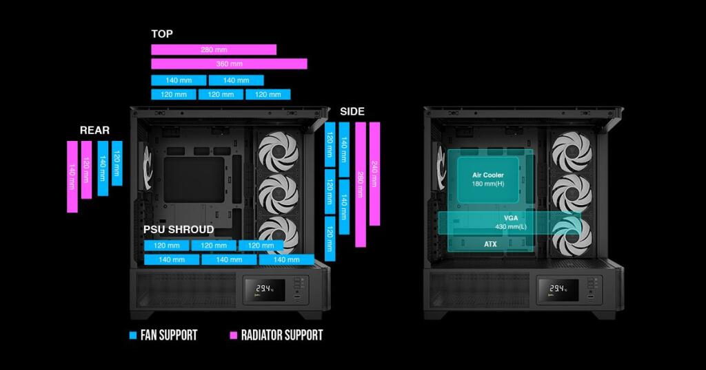 Boîtier GAMDIAS ATLAS P2 CG : un design unique pour les gamers exigeants 5 GAMDIAS ATLAS P2 CG CASE 05