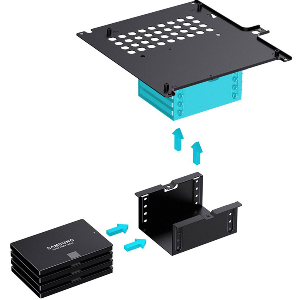 Boîtiers Mini-ITX Jonsbo : N10 et NV10, compacts et performants 3 Mini ITX Jonsbo NV10 stockage