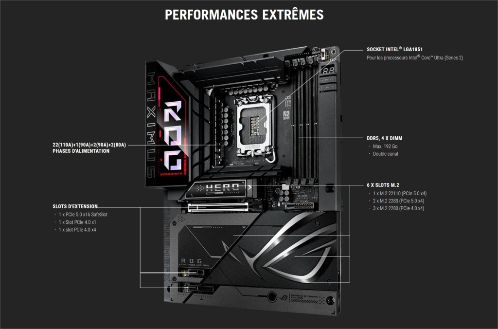 ASUS poursuit son élan d'innovation avec le lancement de la ROG Maximus Z890 Hero BTF 4 ROG MAXIMUS Z890 HERO BTF 01