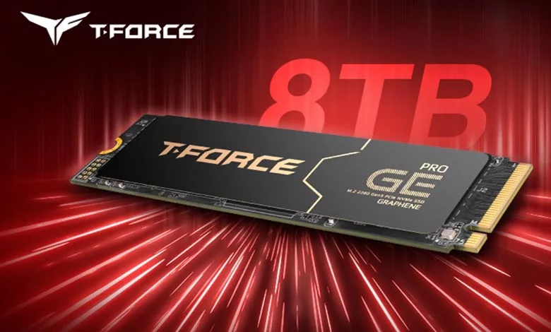8 To pour ce SSD T-FORCE GE Pro PCIE 5.0 de TEAMGROUP 1 SSD T Force 8 To Couv