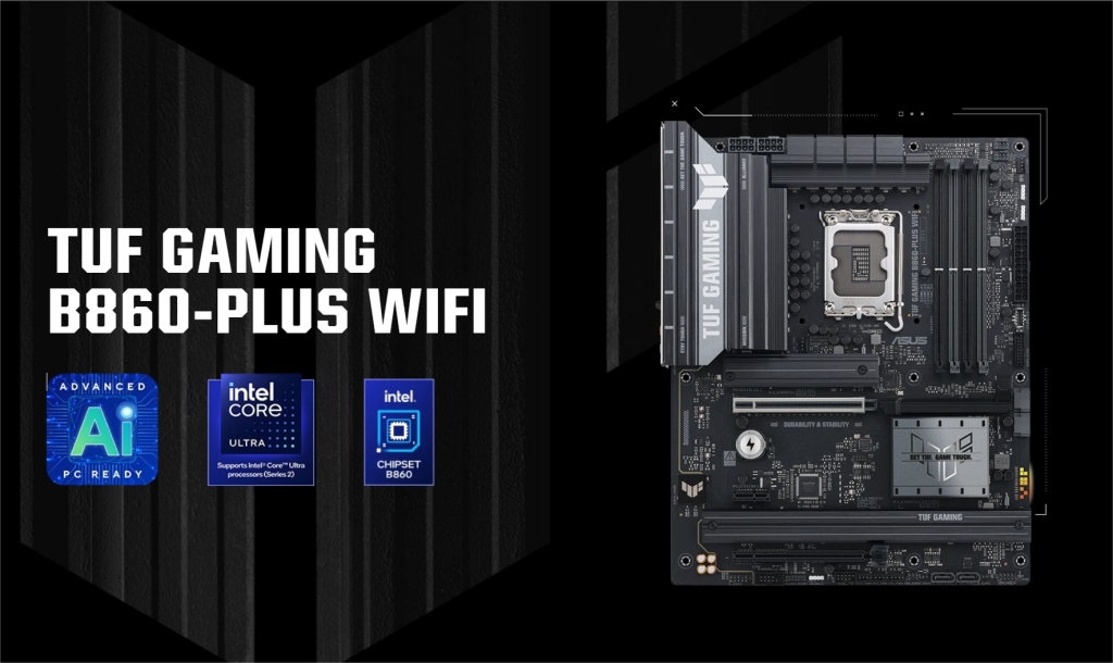 ASUS Présente les Cartes Mères B860 : Accessibilité et Modernité 3 TUF GAMING B860 PLUS WIFI
