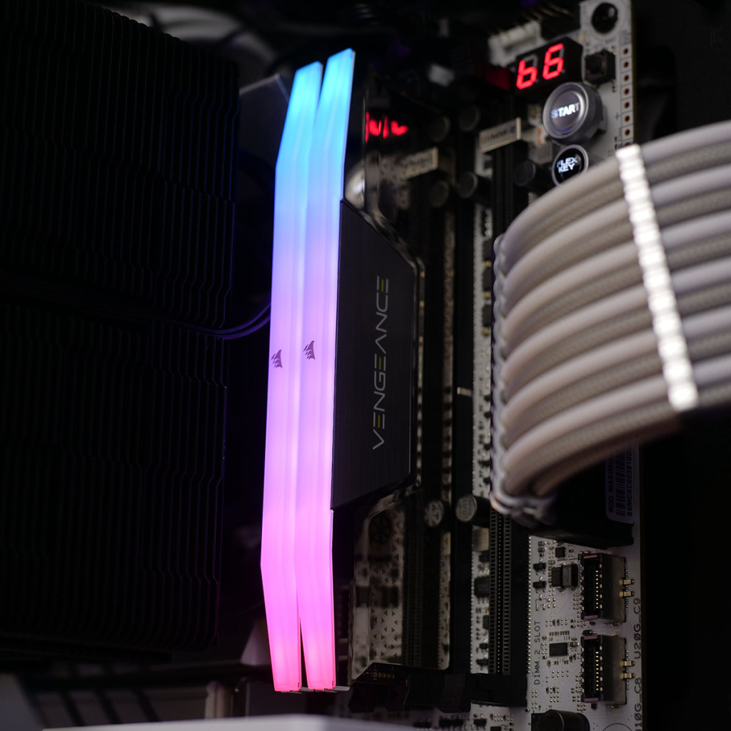 VENGEANCE RGB DDR5 CUDIMM 8400 mhz demo