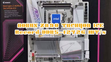 AORUS Z890 TACHYON ICE : Le monstre qui explose les records d’overclocking 37 Z890 AORUS TACHYON ICE 01