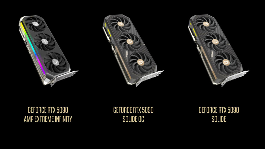 ZOTAC GAMING annonce les cartes graphiques NVIDIA GeForce RTX 50 3 ZOTAC RTX 50 modèles 1