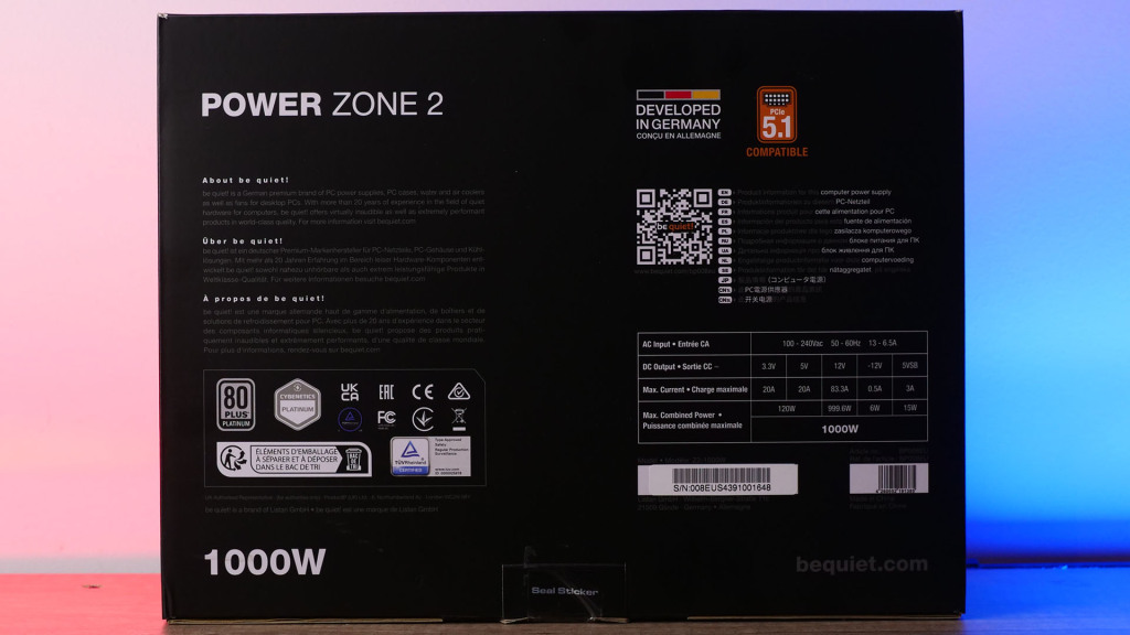 bequiet power zone 2 1000w unboxing 01