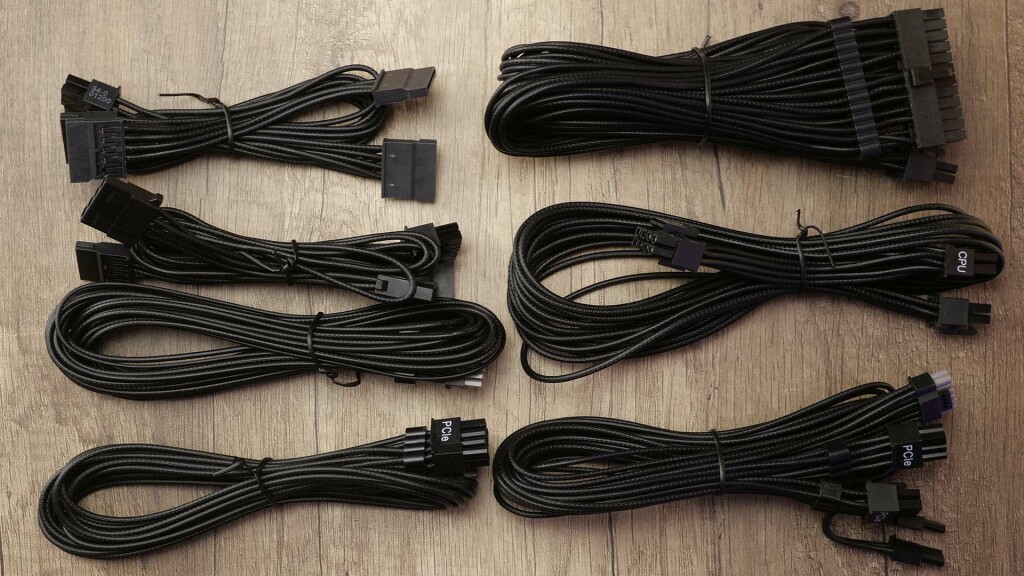 corsair rm650e unboxing set cables
