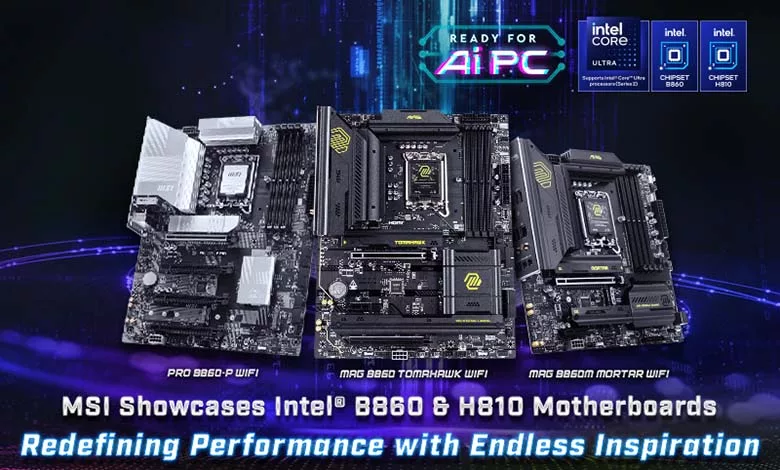 MSI Dévoile les Cartes Mères Intel B860 et H810 : Une Nouvelle Référence en Performance et Innovation 1 msi b860 h810 intel core ultra 200 HeroImage