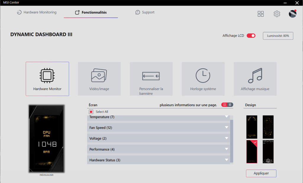 msi center Dynamic Dashboard III 01