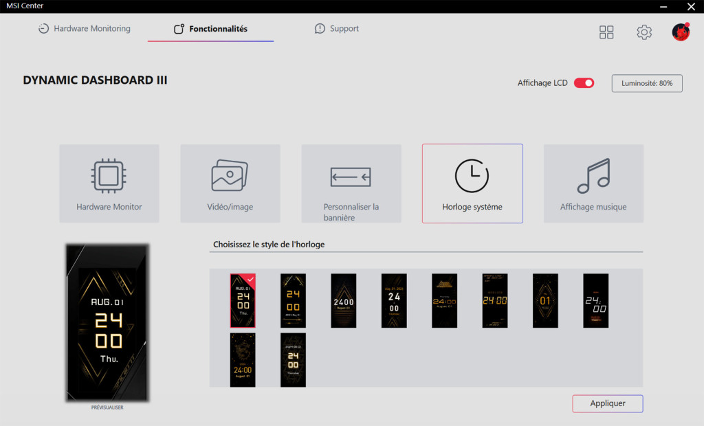 msi center Dynamic Dashboard III 03