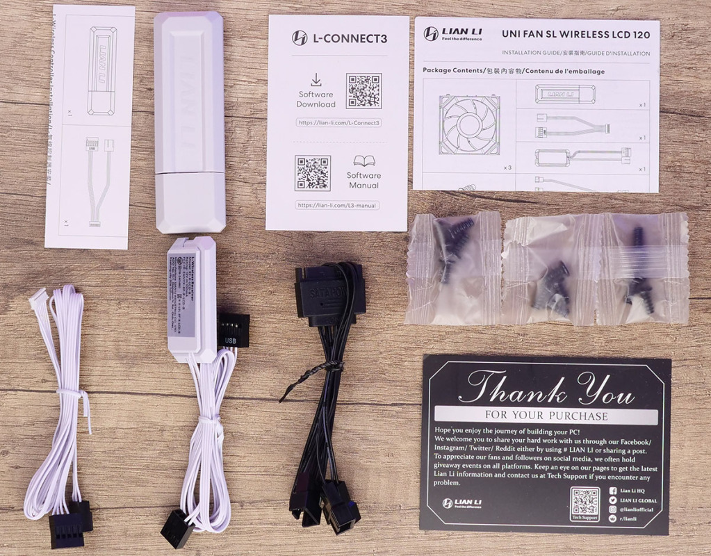 uni fan sl wirekess lcd 120 unboxibng 03