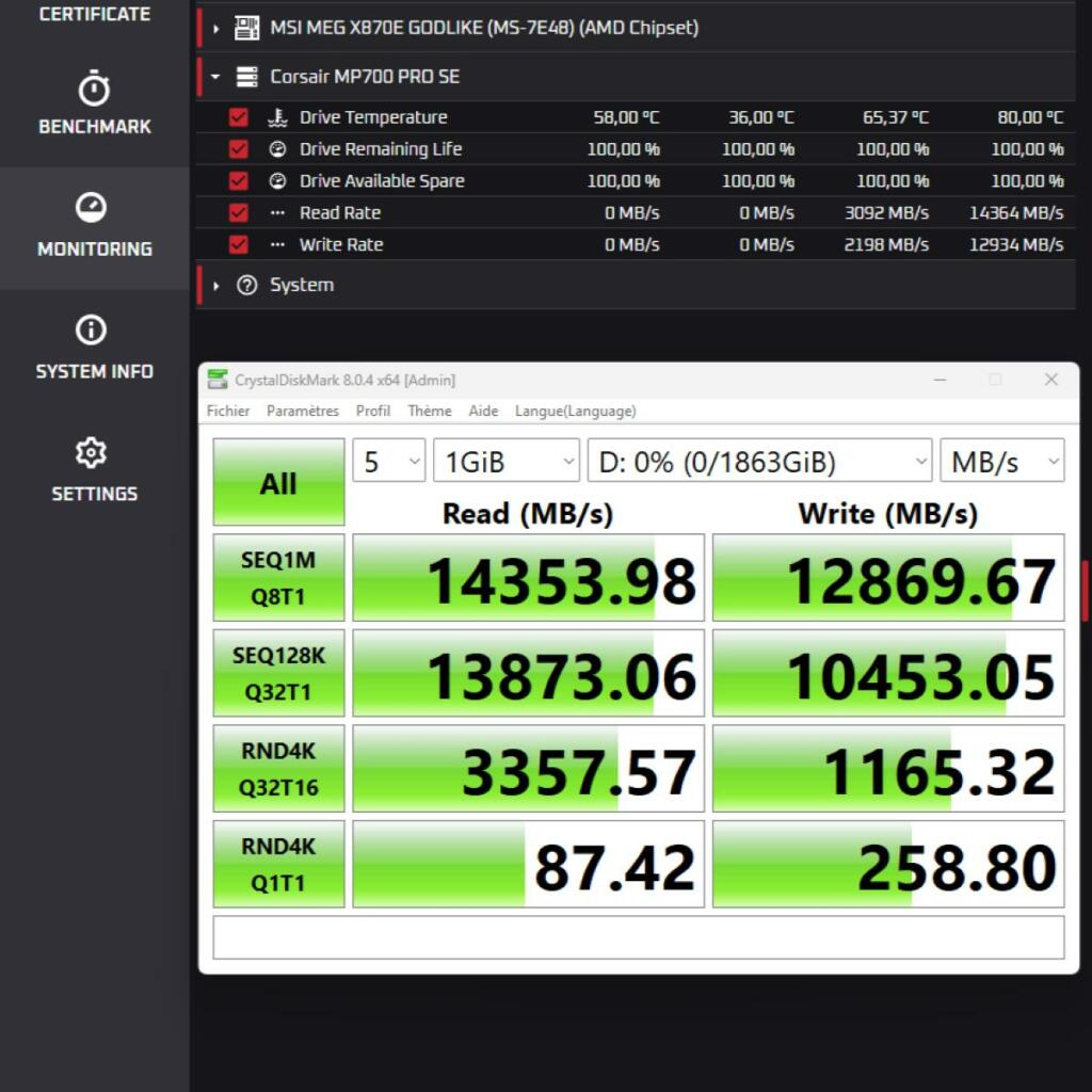 x870e godlike ssd pcie 5