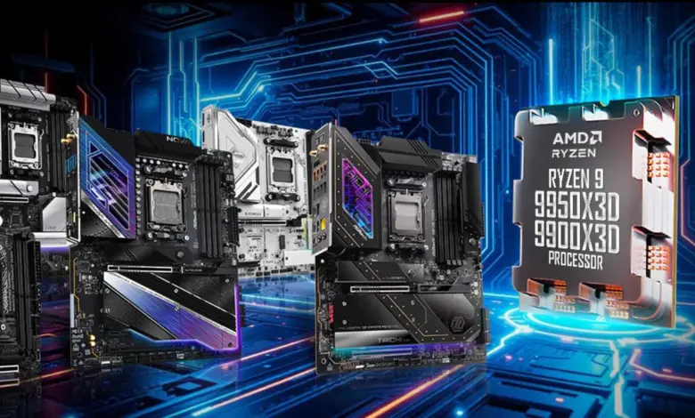 Les cartes mères ASRock AM5 prennent désormais entièrement en charge les processeurs AMD Ryzen 9 9950X3D et 9900X3D 1 AMD Ryzen 9 Couv