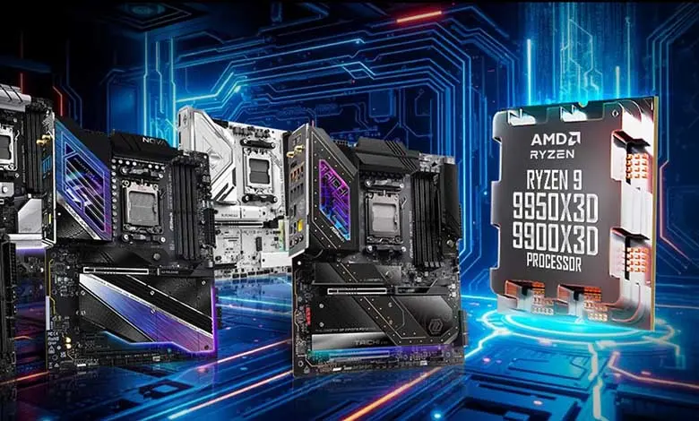 Les cartes mères ASRock AM5 prennent désormais entièrement en charge les processeurs AMD Ryzen 9 9950X3D et 9900X3D 2 AMD Ryzen 9 Couv Copie