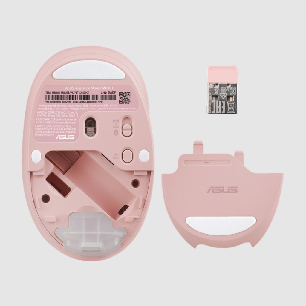 ASUS annonce la souris Fragrance avec flacon de parfum rechargeable. Non, nous ne sommes pas le 1er avril.... 5 ASUS Fragance connectivité