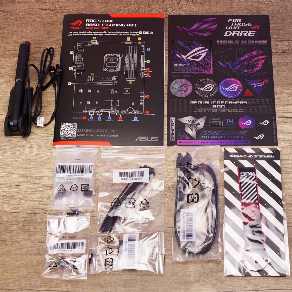 ASUS ROG STRIX B850 F GAMING WIFI bundle
