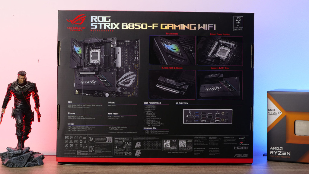 ASUS ROG STRIX B850 F GAMING WIFI unboxing 01