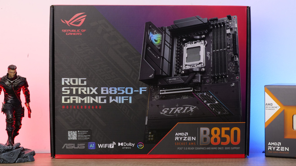 ASUS ROG STRIX B850 F GAMING WIFI unboxing